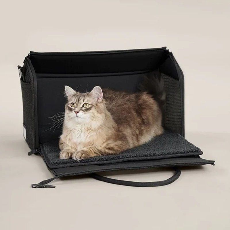 Hand-held luggage cat bed